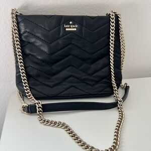 Kate Spade Black Quilted Shoulder Bag